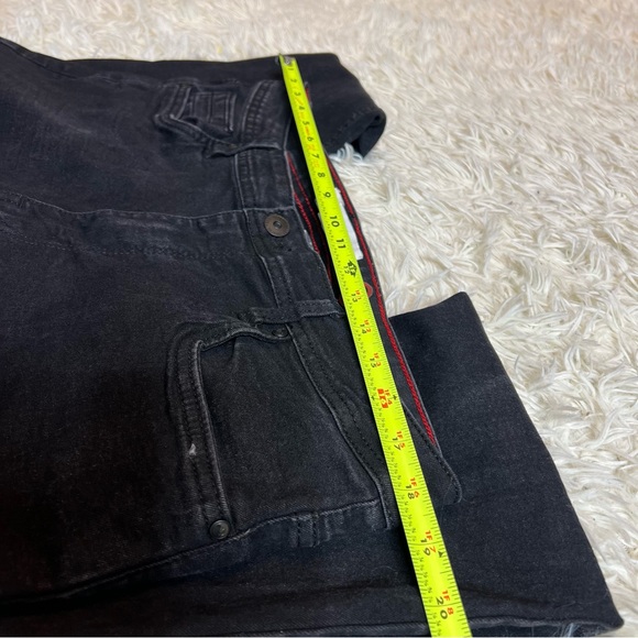 Artful Rebel Jeans Mens 36x30 Black  Stretch Straight Distressed Denim W/pockets - Picture 10 of 11